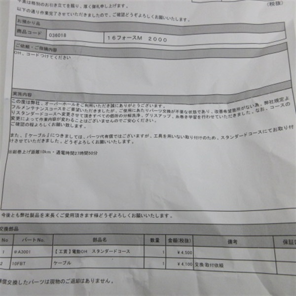 １６フォースマスター２０００